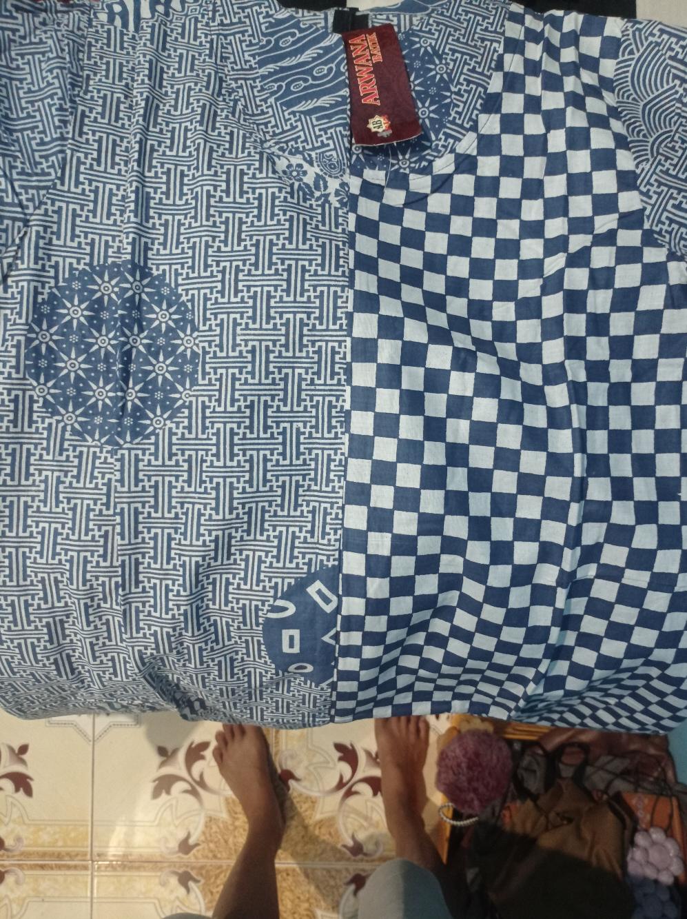 M-l-xl-xxl Batik Tunik Wanita Asj Sa Hrb026 Kenongo Pekalongan Sogan Tulis