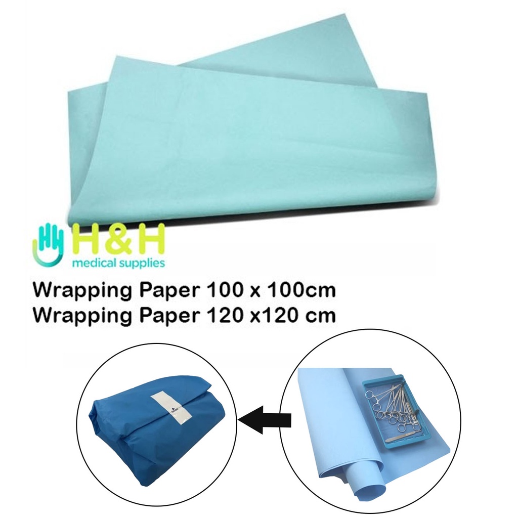 Wrapping Paper / Kertas Pembungkus Autoclave /Kertas Pembungkus Steril / Sterilization Wrap / Sterilization Roll Pouch