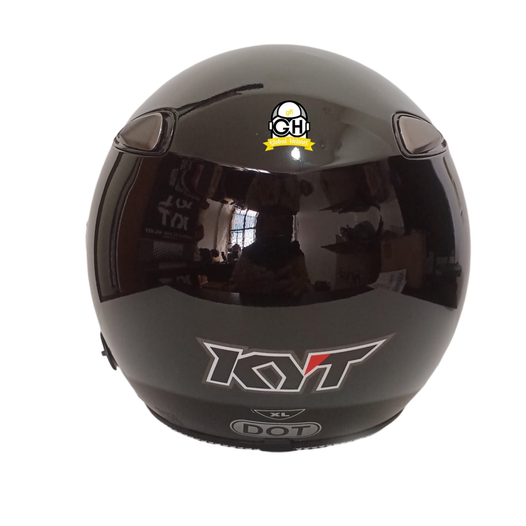 HELM KYT ELSICO SOLID BLACK GLOSS HALF FACE KYT HELM HALF FACE KYT ELSICO HITAM METALIK