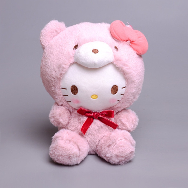 Mainan Boneka Stuffed Kartun Sanrio Kuromi My Melody Bahan Plush Ukuran 20Cm Untuk Anak Perempuan