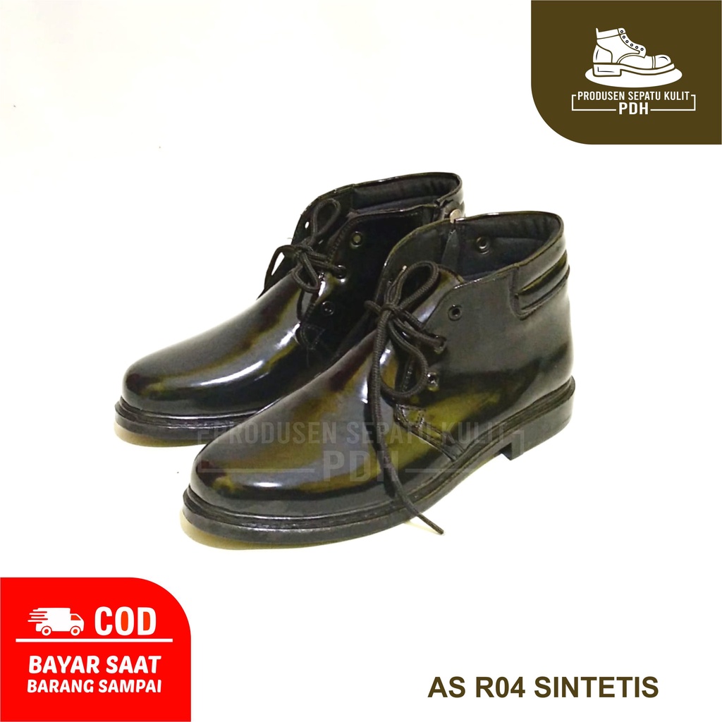 SEPATU PDH TALI RESLETING 04 KILAP MENGKILAP JATAH POLRI TNI SATPAM SEPATU DINAS PRIA