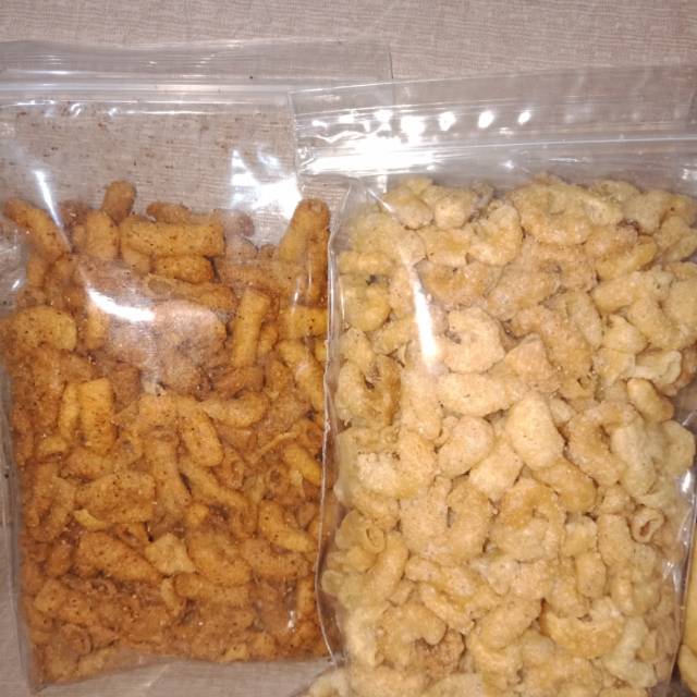 

Kripik macaroni pedas dan asin