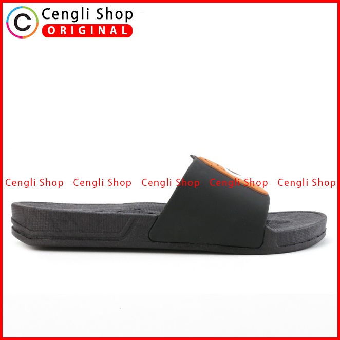 SANDAL SLIDE WANITA HUSH PUPPIES ORIGINAL CASUAL BRANDED BLACK HW38