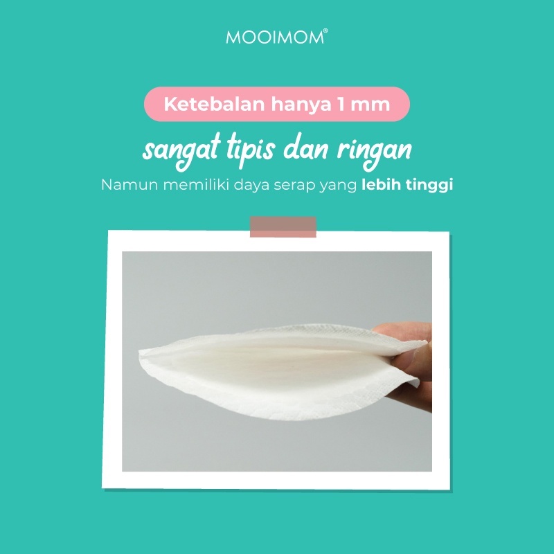 MOOIMOM Disposable Breast Pads Dry &amp; Comfortable - Penyerap ASI Sekali Pakai