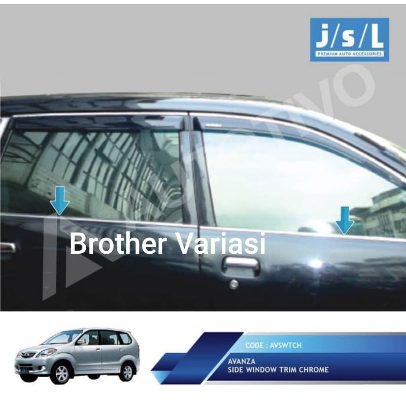 Toyota Avanza 2008 2011 lis kaca samping/Side Window Trim Chrome