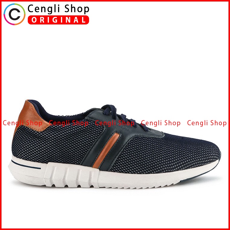 SEPATU PLAYBOY PRIA ORIGINAL SNEAKER CASUAL BRANDED ASLI BIRU NAVY PL31