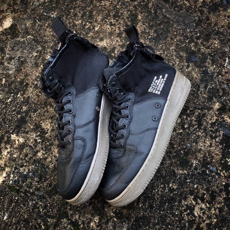 sepatu second NIKE SF AIR FORCE 1 MID "HAZEL" BLACK