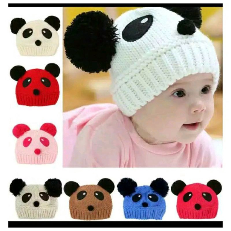 KUPLUK POM-POM KARAKTER PANDA KUPLUK BAYI UNISEX