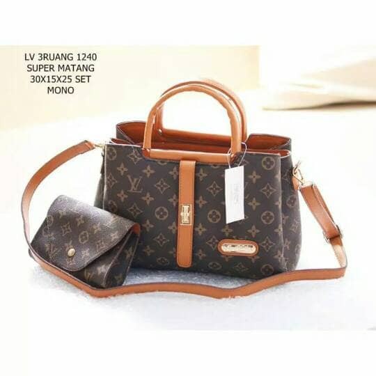 READY TAS BRANDED IMPORT WANITA TAS BATAM LOUIS VUITTON LV HANDBAG SELEMPANG TERLARIS