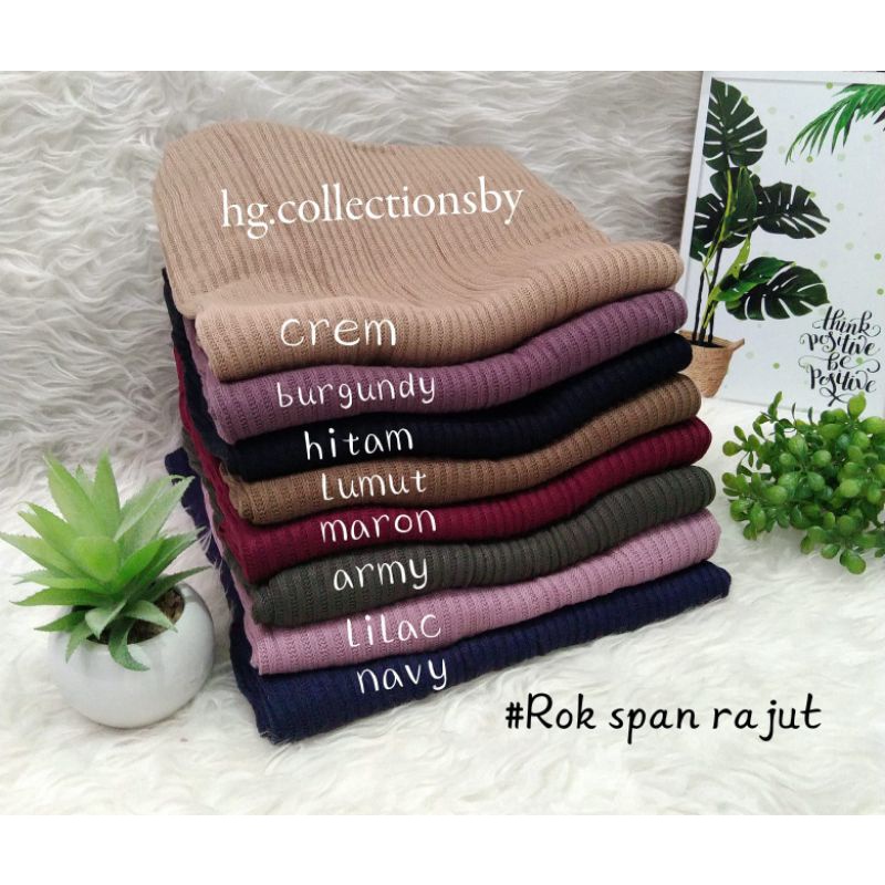 ROK SPAN RAJUT PANJANG/SPAN KNIT/ROK RAJUT