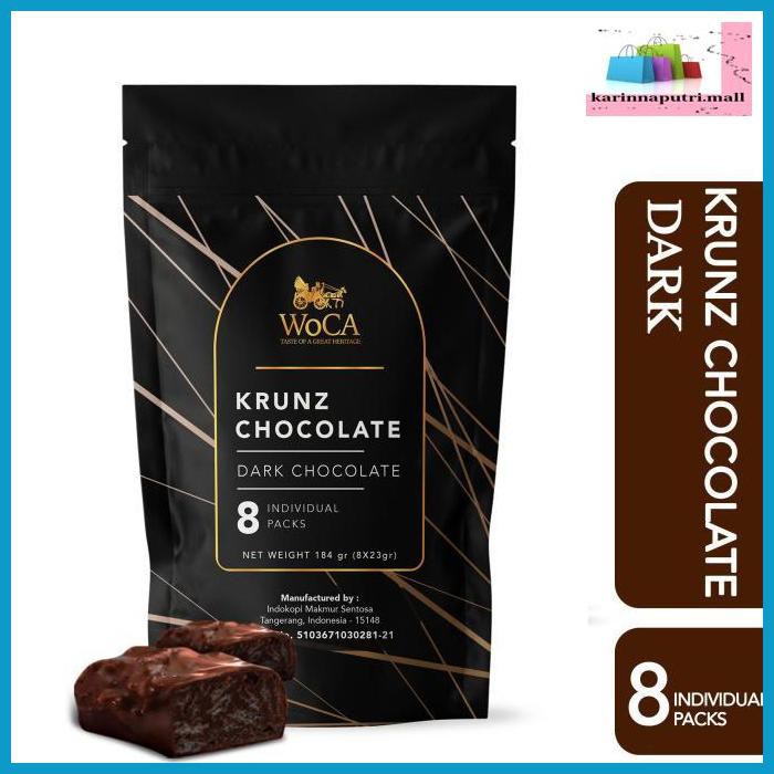 

E5Ewsfg- Woca Krunz Chocolate Dark 8 Individual Packs 78Itjyhf-