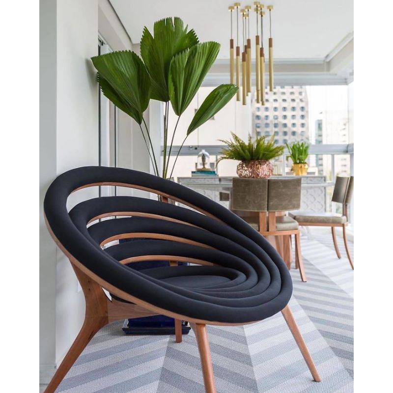 kursi teras kursi santai minimalis dengan busa , kursi spiral unik dan elegan