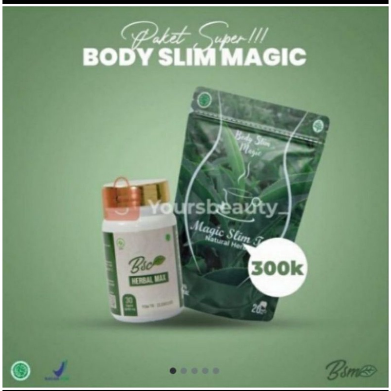 Body slim magic tea(Paket Super Perontok Lemak)