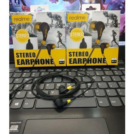 HF Stereo Earphone Headset Realme New HD Sound Extra Bass MA-14