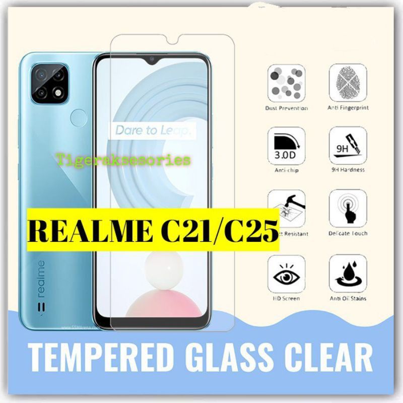 Tempered  glass/Anti gores kaca  bening type hp Realme 3/3 pro/C1/C2/C3/5/5i/5 pro/5s/6/6 pro/6i/7/7i/7 pro/8/8i/8 pro/8 5G/C11 2020/C11 2021/c12/C15/C17/C20/c20a/c20i/C21/C21Y/C25/C31