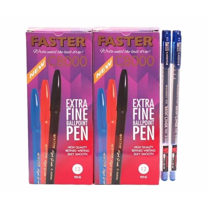 

BISA COD Faster Bundling - 2 Lusin Faster C8000 + 2 pcs queen gel blue/PULPEN GEL/PULPEN LUCU/PULPEN 1 PACK/PENSIL WARNA/PENSIL 2B/PENGHAPUS JOYKO/PENGHAPUS LUCU/RAUTAN PENSIL PUTAR/RAUTAN ELEKTRIK/SPIDOL WARNA/SPIDOL PERMANEN/SPIDOL WHITEBOARD/CORRECTION