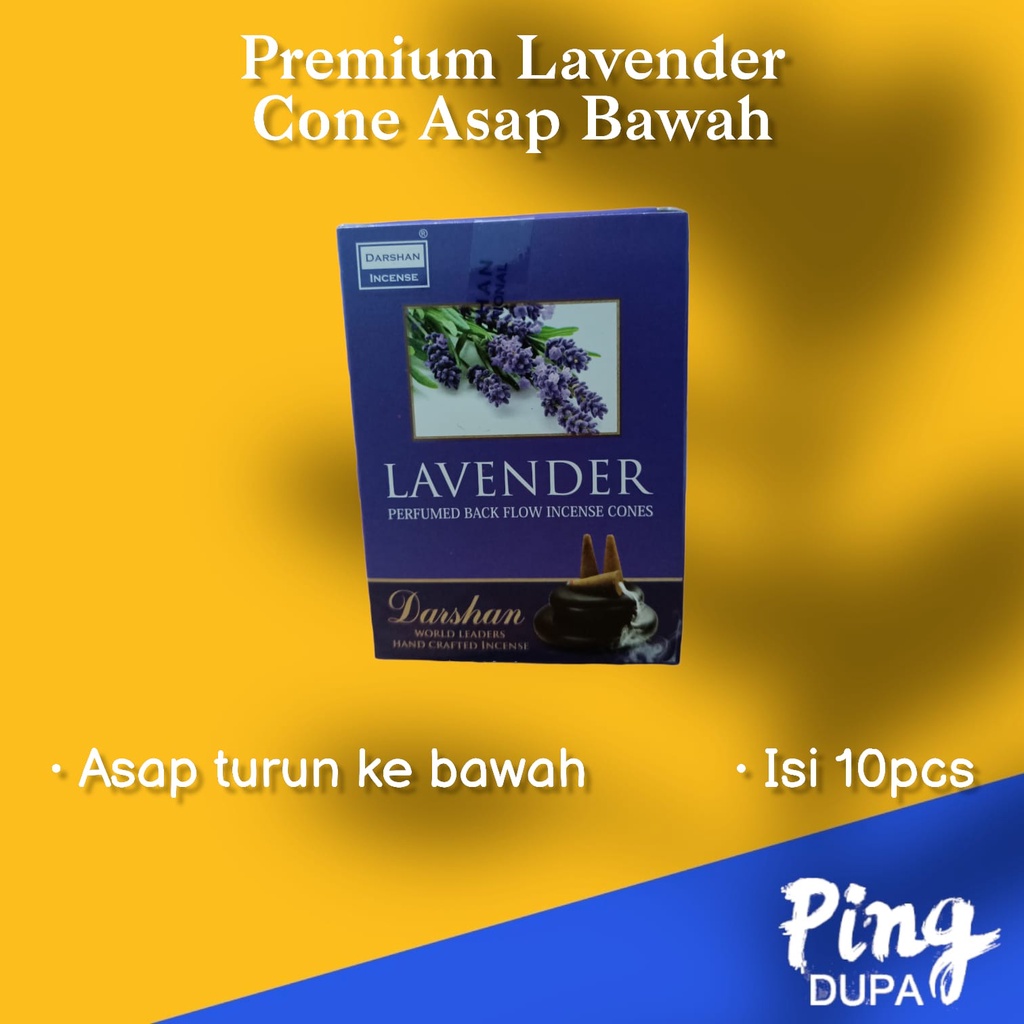 Dupa Lavender Tumpeng Special Asap Turun ke Bawah