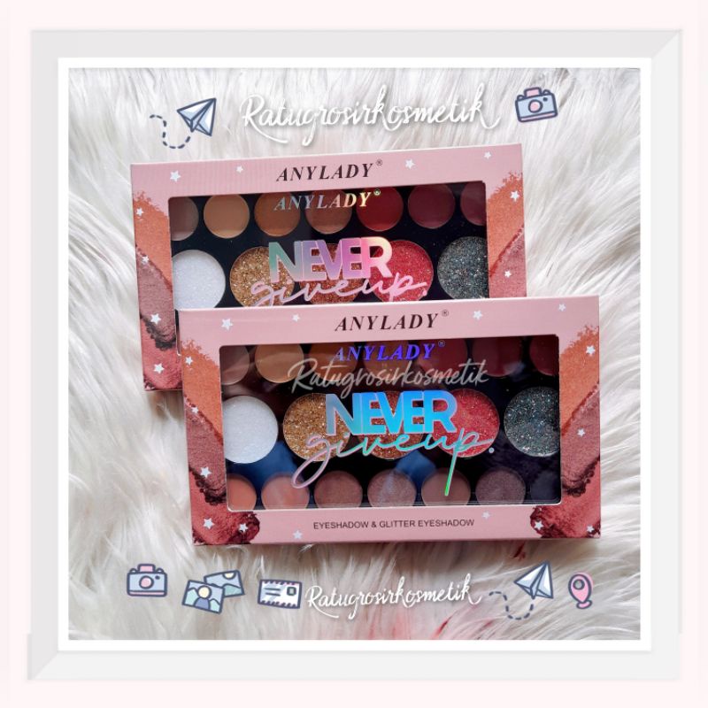 PROMO!!!EYESHADOW PALETTE NEVER GIVE UP ANYLADY NO.845