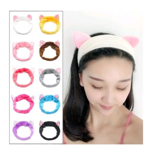 BANDANA KUCING / BANDO TELINGA KUCING / HEADBAND KUPING KUCING