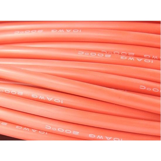 Kabel AWG 10 10AWG AWG10 Merah (10cm)