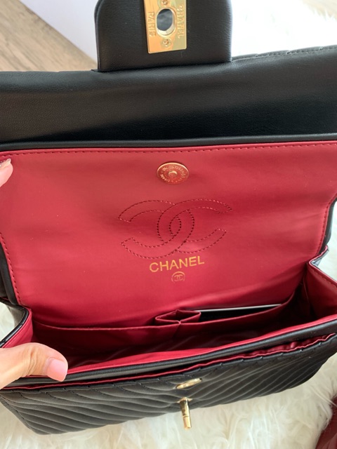 [7.7 Boombastis Sale⚡] - TAS BAG WANITA CL CL001 CLASSIC QUILTED / CHEVRON FLAP MEDIUM  PREMIUM IMPORT