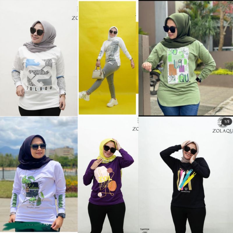 ATASAN TERBARU ZOLAQU/KAOS ZOLAQU/ZOLAQU WANITA