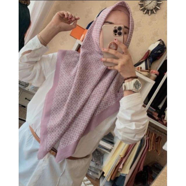 Mini Logo Lilac by Journey scarves ori 100%