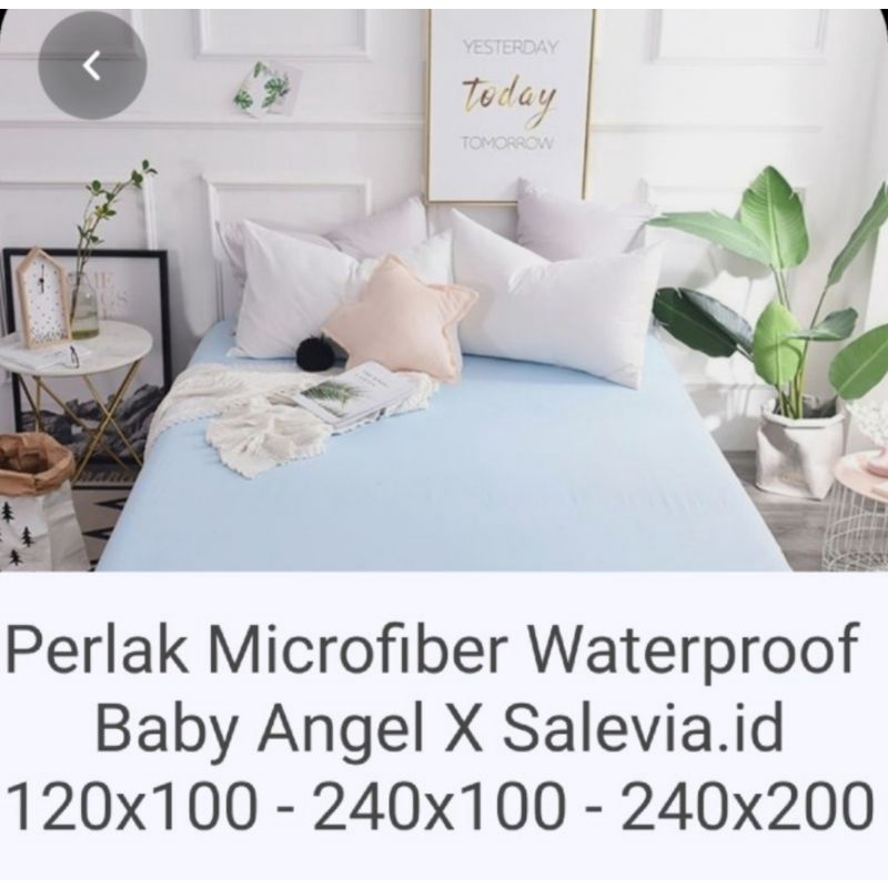 [Salevia.id] Baby Angel Perlak Ompol Bayi Anak Dewasa Nifas Waterproof Bahan Katun Microfiber| Toilet Training| Matras Protector| Happy Day| Underpad | Stik Laken Rumah Sakit| Perlak Anjing Kucing