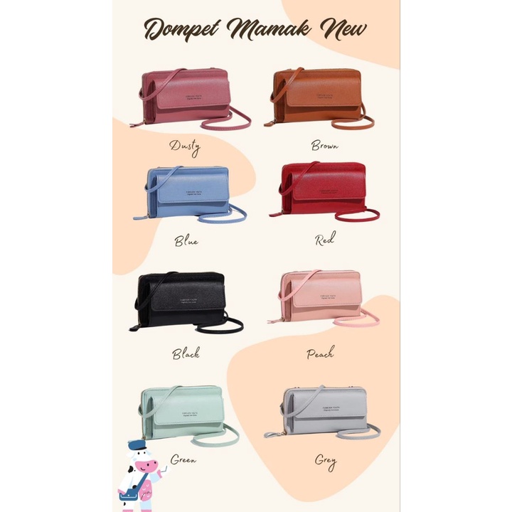 Premium Tas Fashion Wanita Tas Wanita Murah Tas Selempang Kulit Wanita Dompet Hp Cewek Multifungsi B
