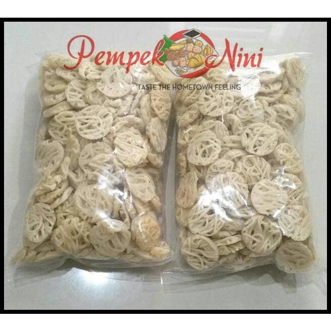 

Kerupuk Keriting / Mawar (Mentah) Ikan Tenggiri Asli Palembang