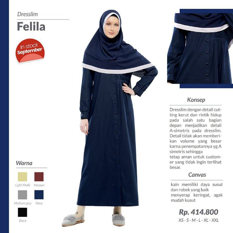 Dresslim felila gamis rabbani gamis diskon