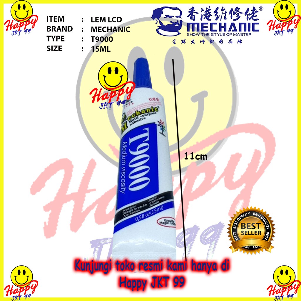 [ HAPPY JKT 99 ] LEM LCD TOUCHSCREEN MECHANIC T9000 15ML T 9000 15 ML