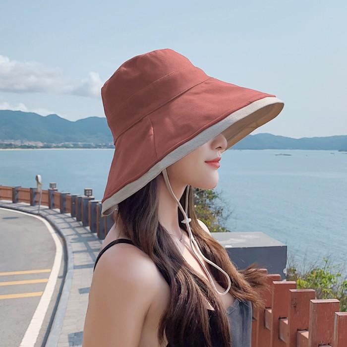 UV Protection Hat UV Cover Hat Topi Anti Sinar UV Wanita Pria Matahari