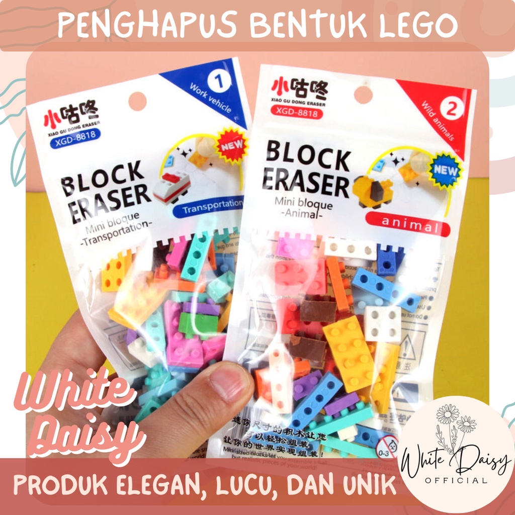 

penghapus lego premium bisa disusun berbagai bentuk erasser unik lucu untuk anak