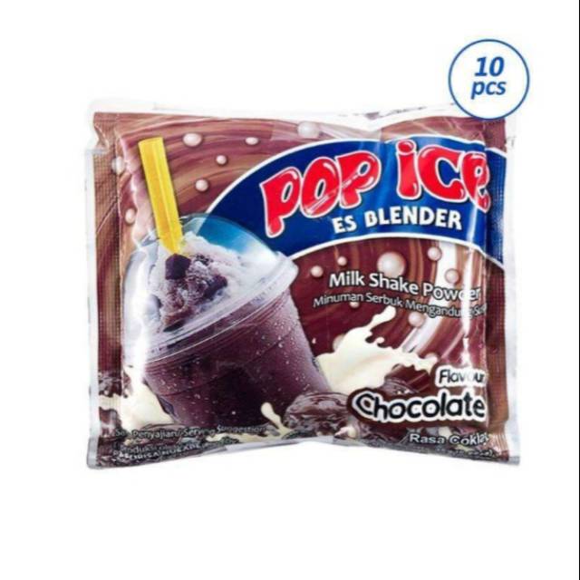 Jual POP ICE Coklat Minuman Bubuk [25 g/ 1 renceng/ Isi 10 pcs ...