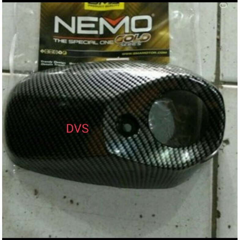 Cover/ Ttup Moncong knalpot Ujung Xmax Nemo Carbon