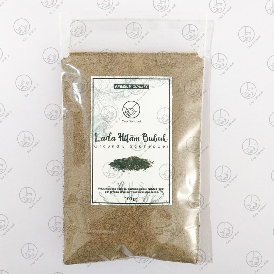 Lada Hitam Bubuk Asli 100gr / Bubuk Lada Hitam Murni 100% / Black Pepper / JSR Rempah Kualitas Premium