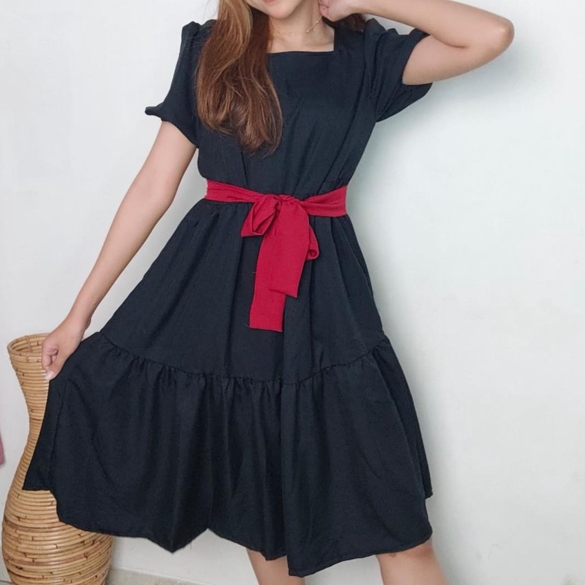 CASSANDRA DRESS/DRESS BAHAN KATUN SHAKILLA/DRESS WANITA/DRESS KOREA/DRESS