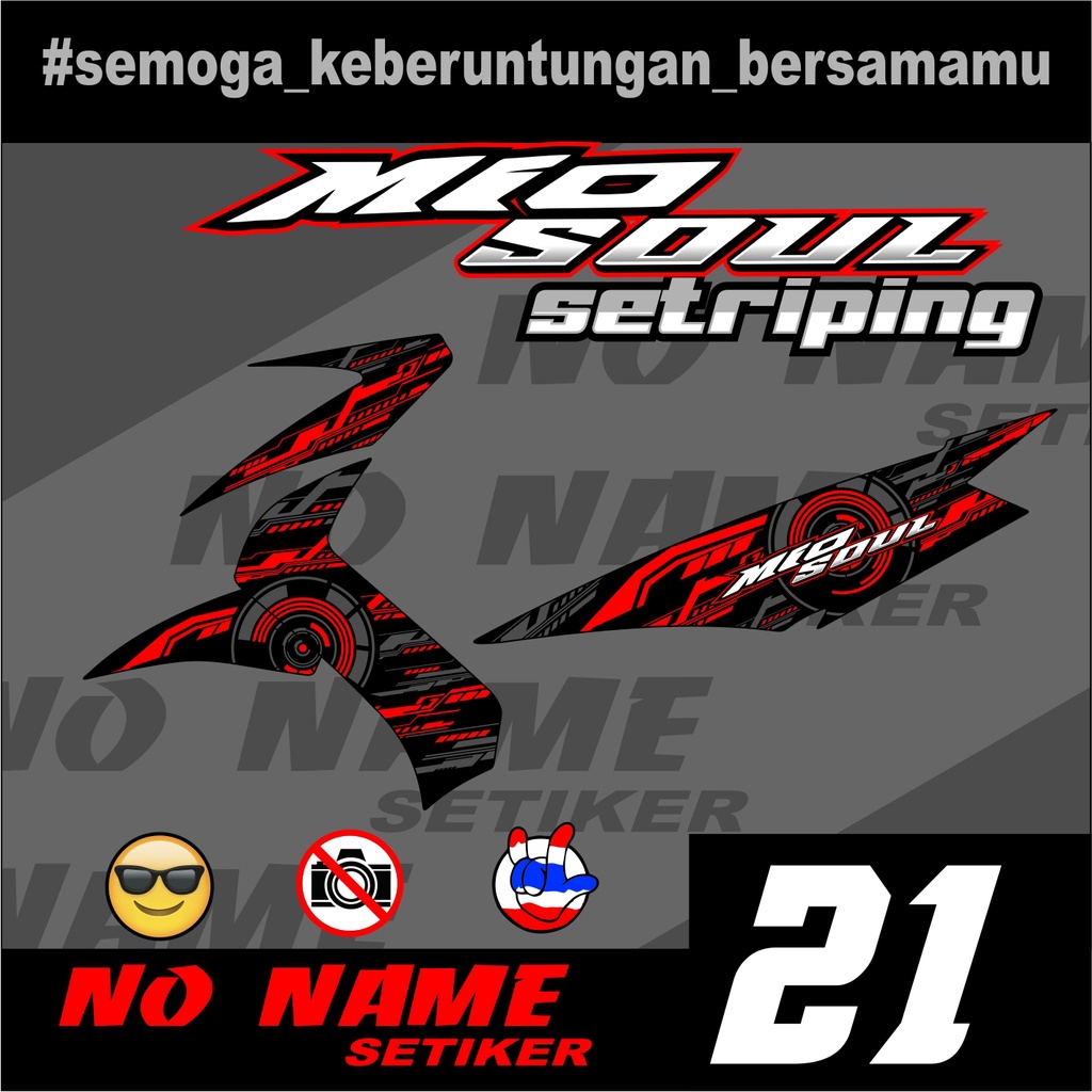 Sticker Striping Mio Soul (21) Stiker Setriping Semi Full-Variasi Motor Keren