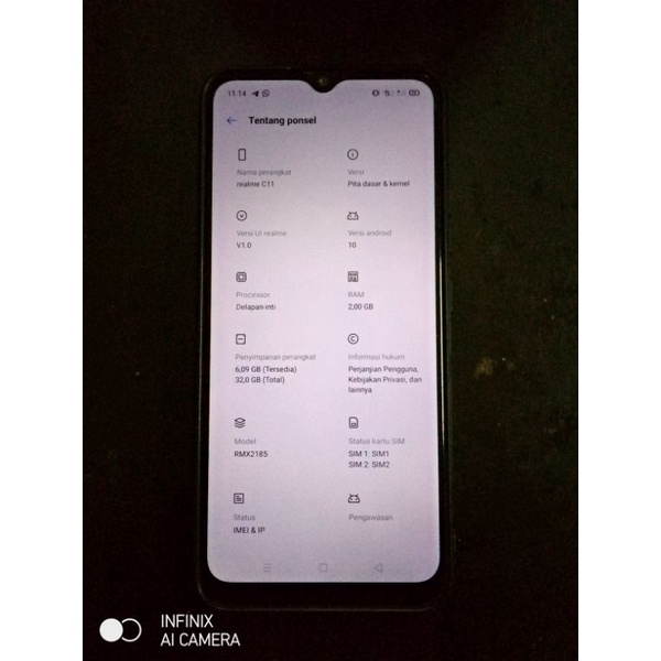 Realme C11 Ram 2/32 GB (Seken )