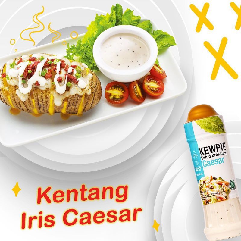 Kewpie Salad Dressing Caesar 1 Liter | Saus Salad Caesar