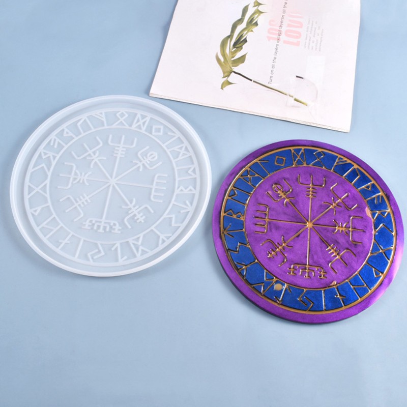 Cetakan Kristal Epoksi Resin Bahan Silikon Desain Astrolabe Tarot Astrologi