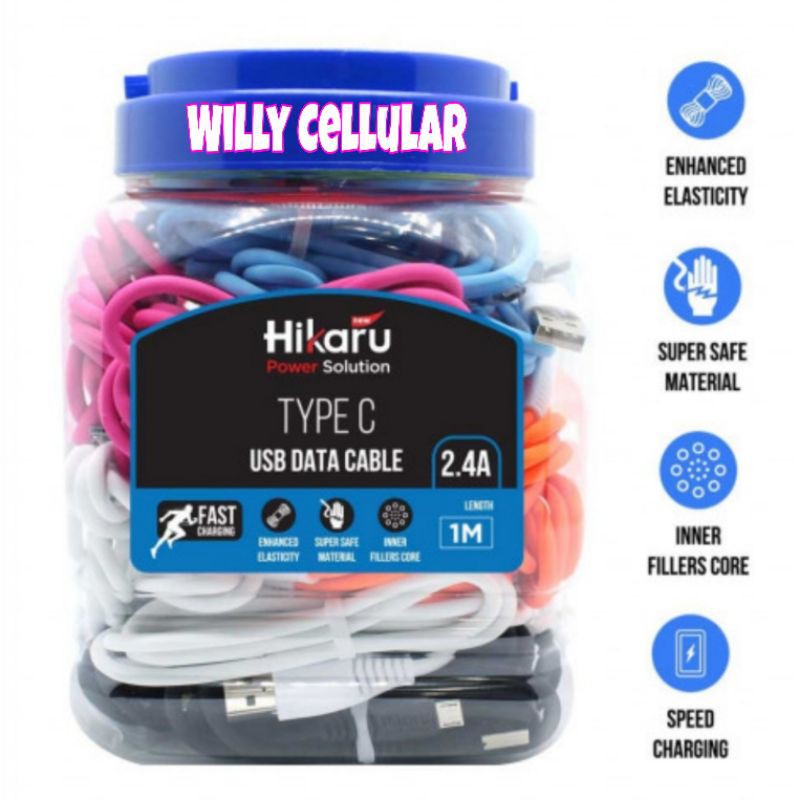 Kabel Casan Fast Charging Tipe C - 1 Meter - TOPLES - Hikaru