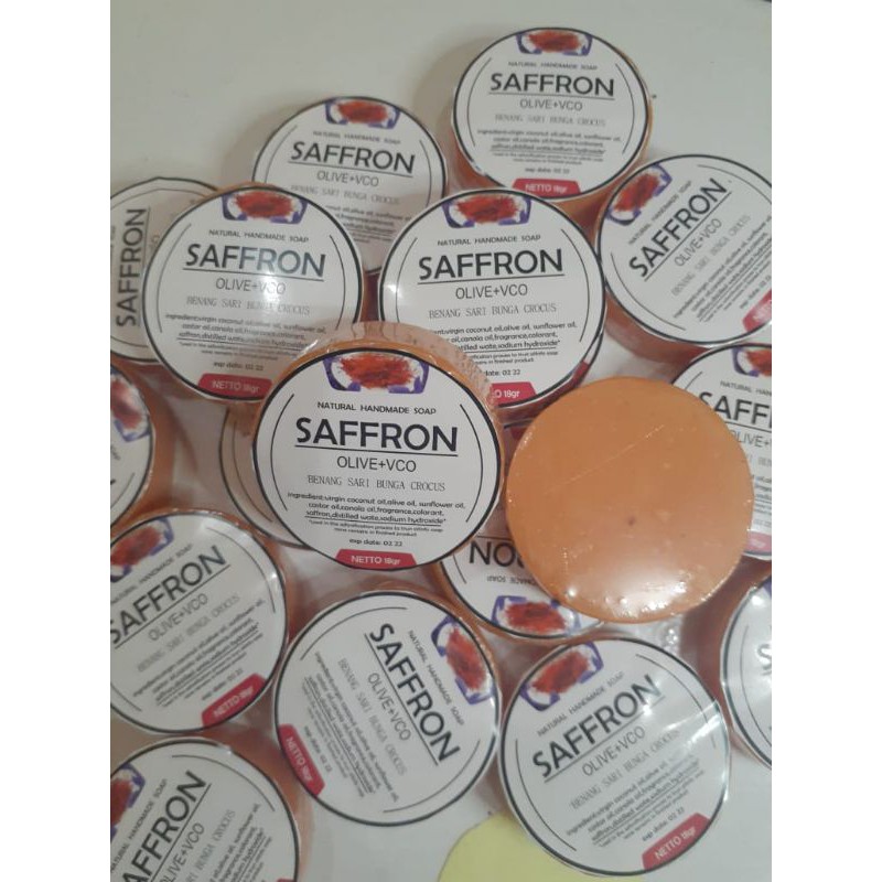[ORI]. SABUN MINI SAFFRON OLIVE + VCO 18gram