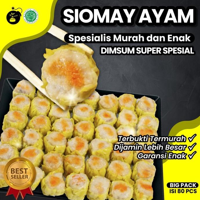 

Produsen Dimsum Siomay Ayam udang isi 80 pcs - Dim sum Frozen Halal