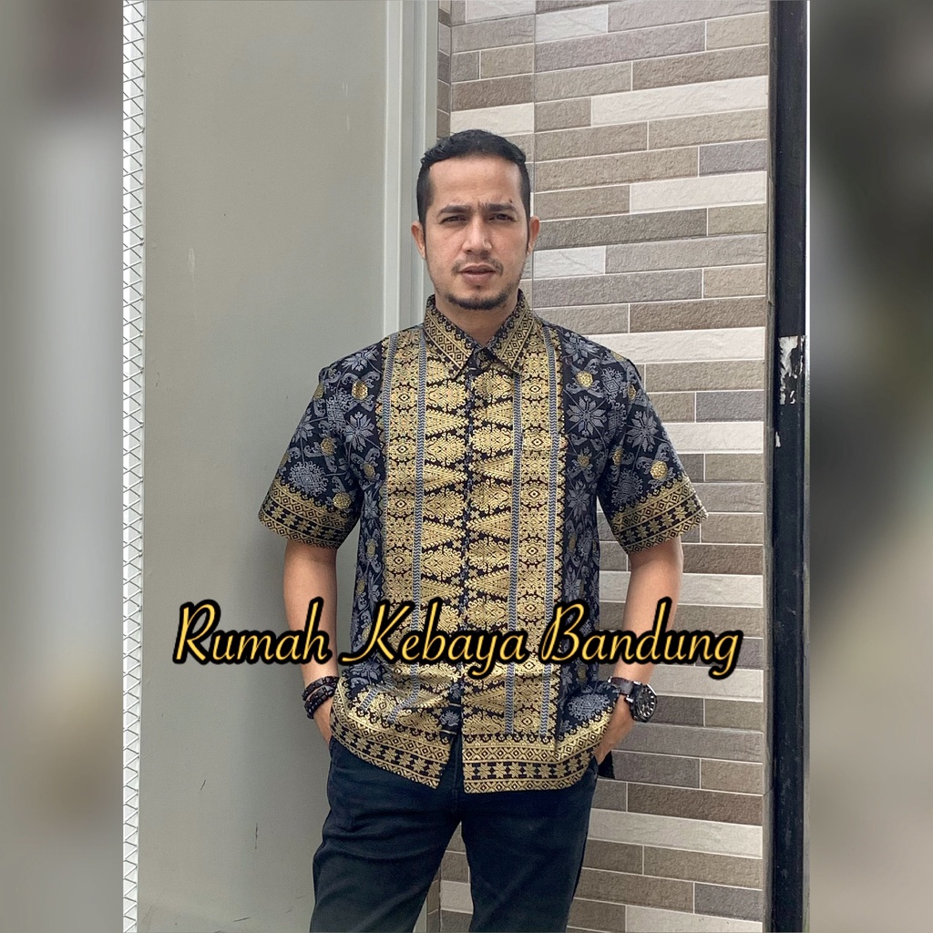 KEMEJA ANISA SONGKET UNTUK COUPLE SETELAN KURUNG ANISA BATIK JUPRI BATIK SONGKET RUMAH KEBAYA BANDUNG RUMAH SONGKET BANDUNG