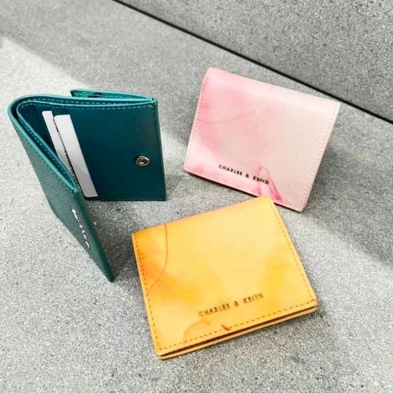 12.12 SALE  | CK Front Flap Watercolour-Print Small Wallet