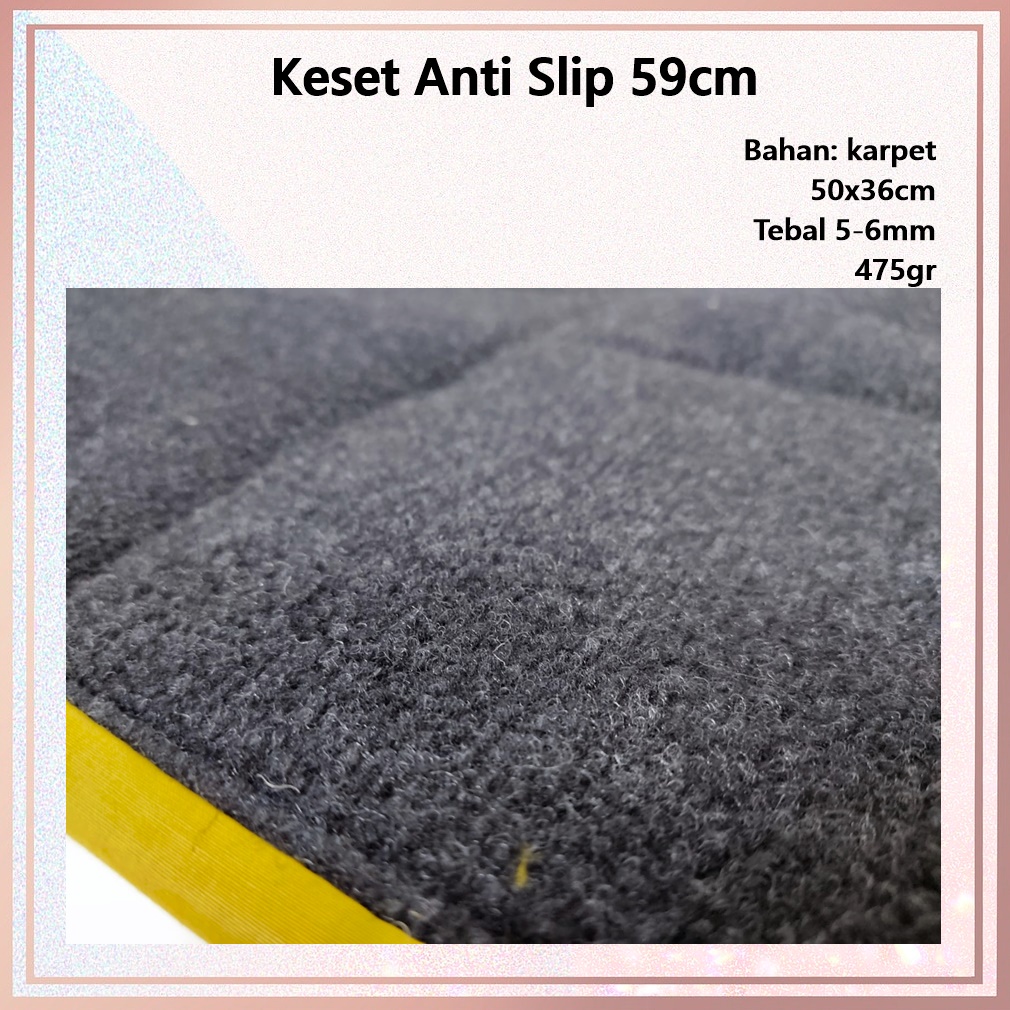 Keset Anti Slip Bahan karpet Tebal 59cm