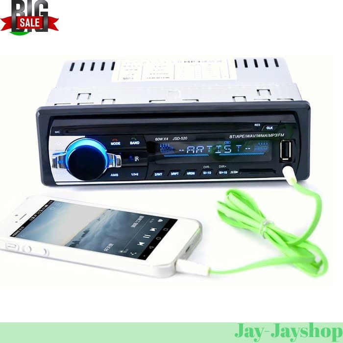 Bluetooth Tape Audio Mobil Multifungsi Bluetooth USB MP3 FM Radio