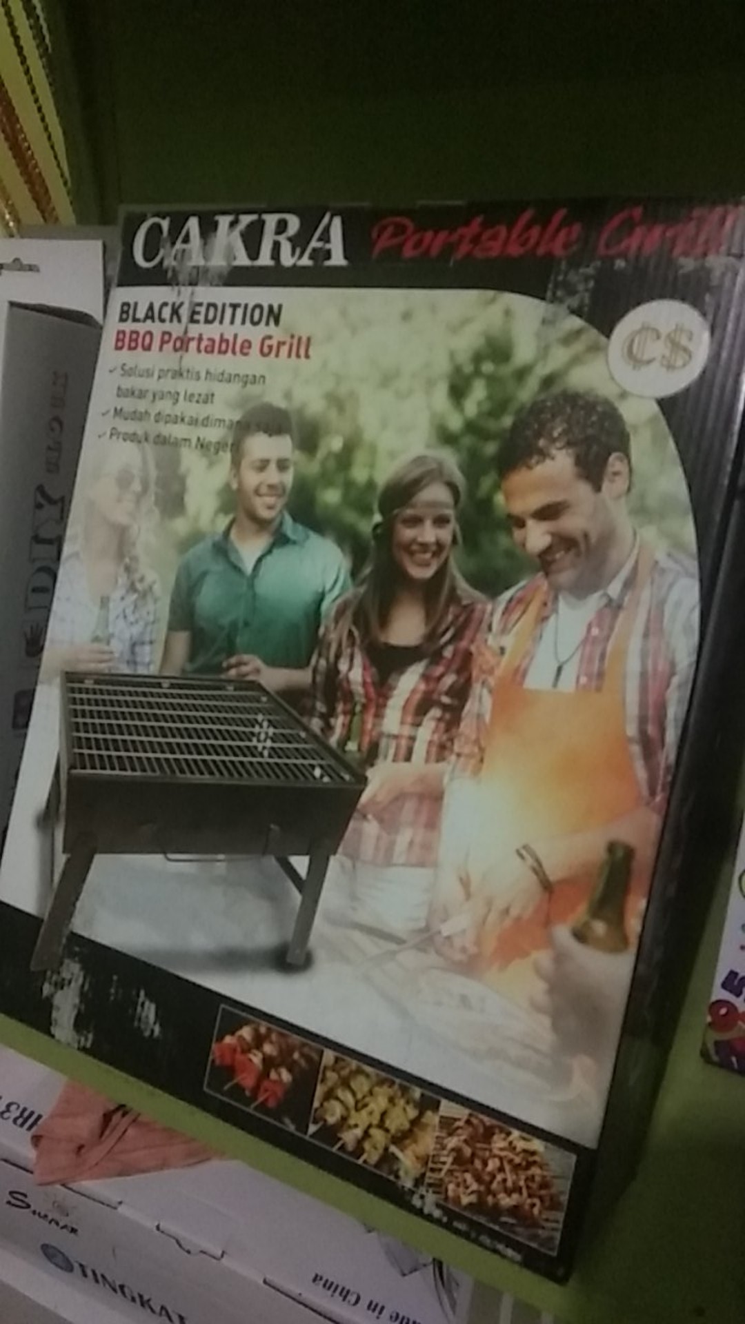 Pemanggang Portable Yang Bisa Di Lipat (pangangan Bbq)